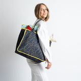 Carry All Bag - leo splashes navy/olive - VIVI MARI