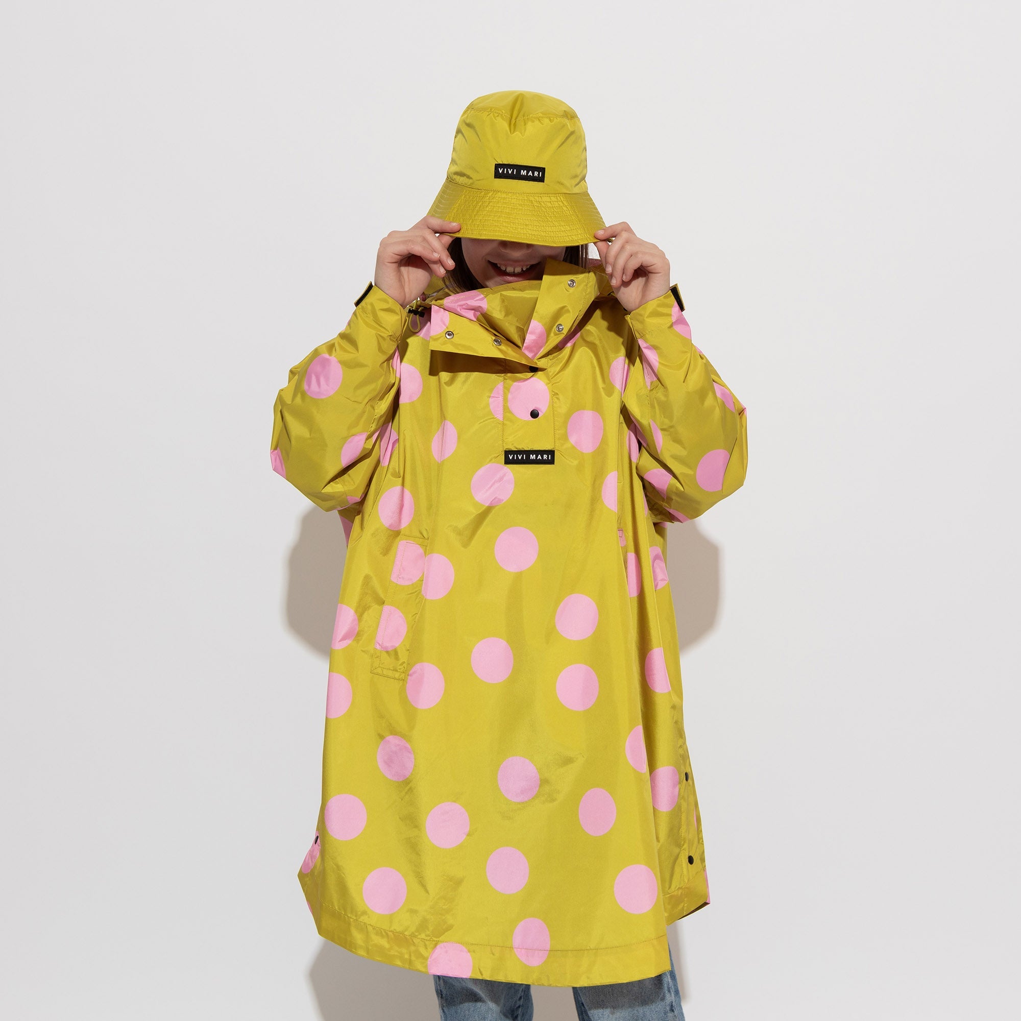 Kids Bucket Hat solid citrus - VIVI MARI