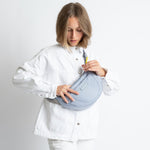 Padded Hip Bag medium - ash blue - VIVI MARI