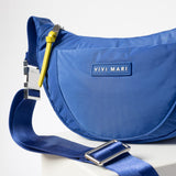 Padded Hip Bag medium - blue - VIVI MARI