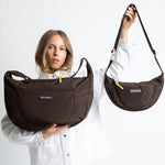 Padded Hip Bag medium - chocolate - VIVI MARI