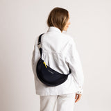 Padded Hip Bag medium - navy - VIVI MARI