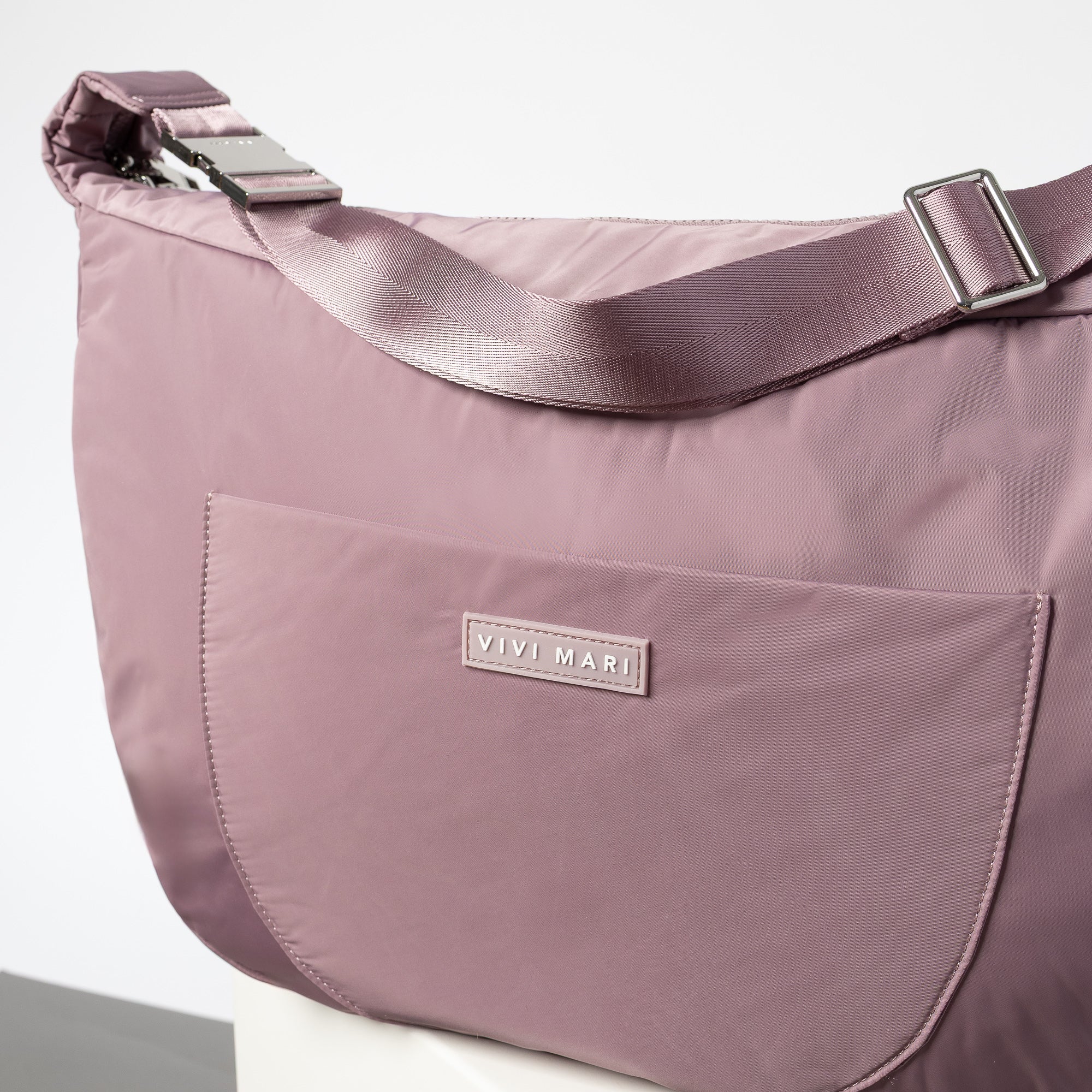 Padded Hip Bag oversized - ash plum - VIVI MARI