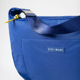 Padded Hip Bag oversized - blue - VIVI MARI