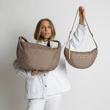 Padded Hip Bag oversized - dark mushroom - VIVI MARI
