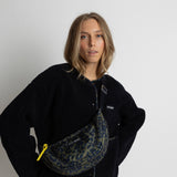 Padded Hip Bag oversized - leo splashes navy/olive - VIVI MARI