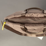 padded tote bag large + strap basic woven slim - dark mushroom - VIVI MARI