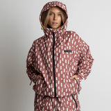 Rain Jacket drops mauve/white - VIVI MARI