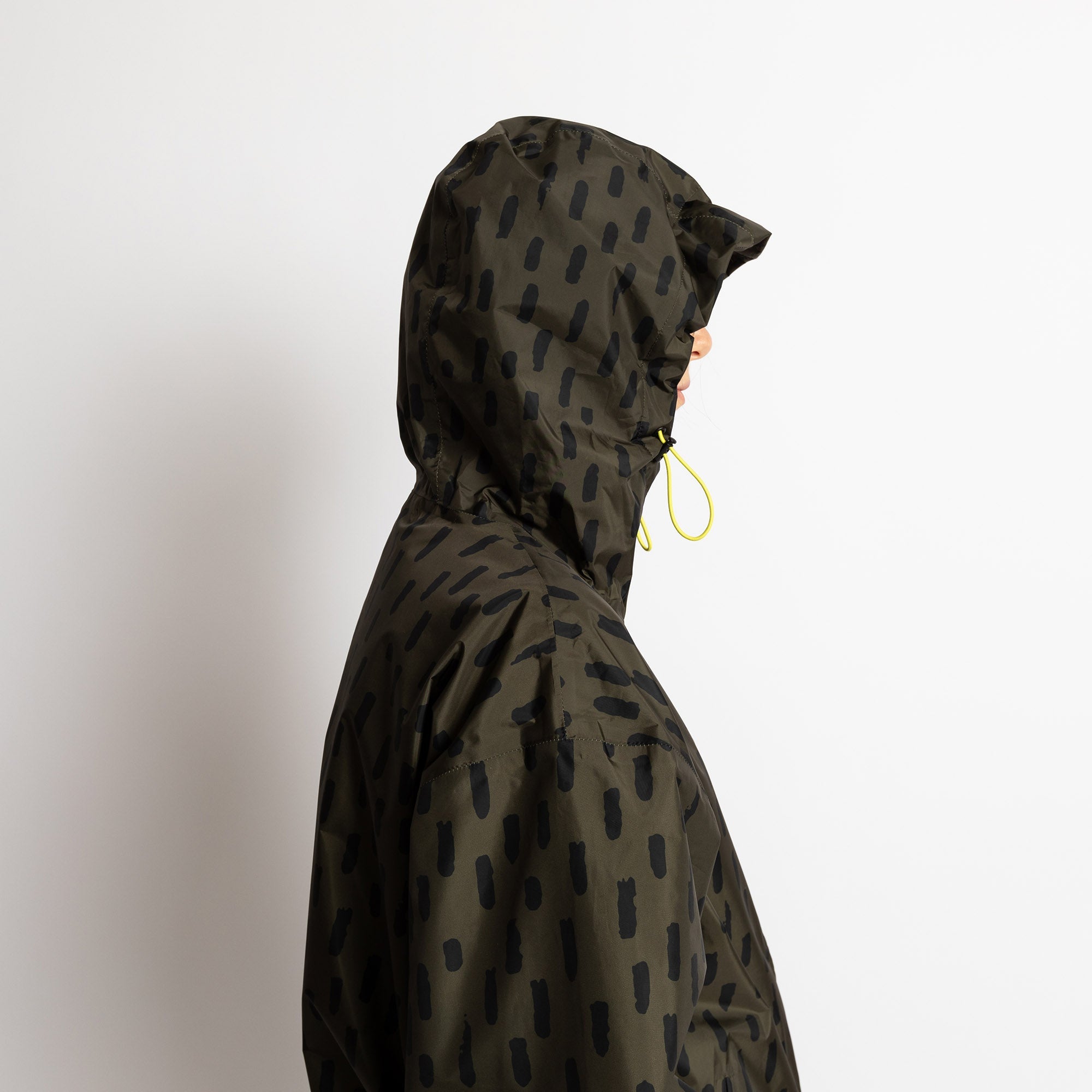 Rain Jacket drops olive/black - VIVI MARI