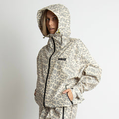 Rain Jacket leo splashes grey/sand - VIVI MARI