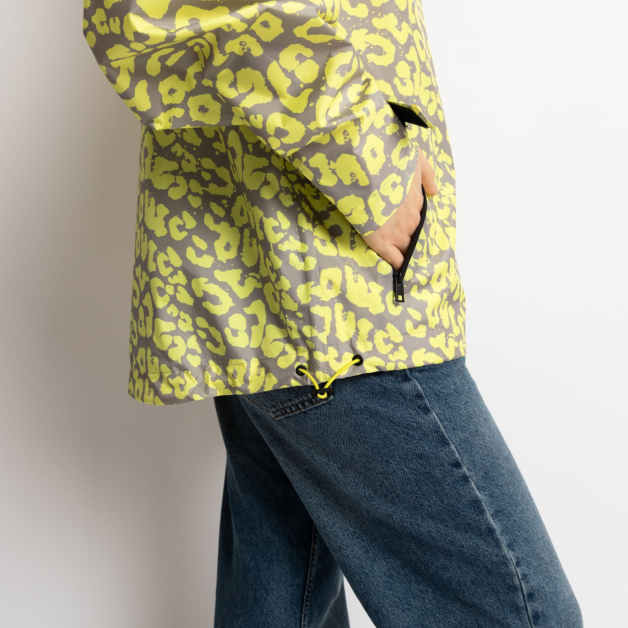 Rain Jacket leo splashes yellow/grey - VIVI MARI