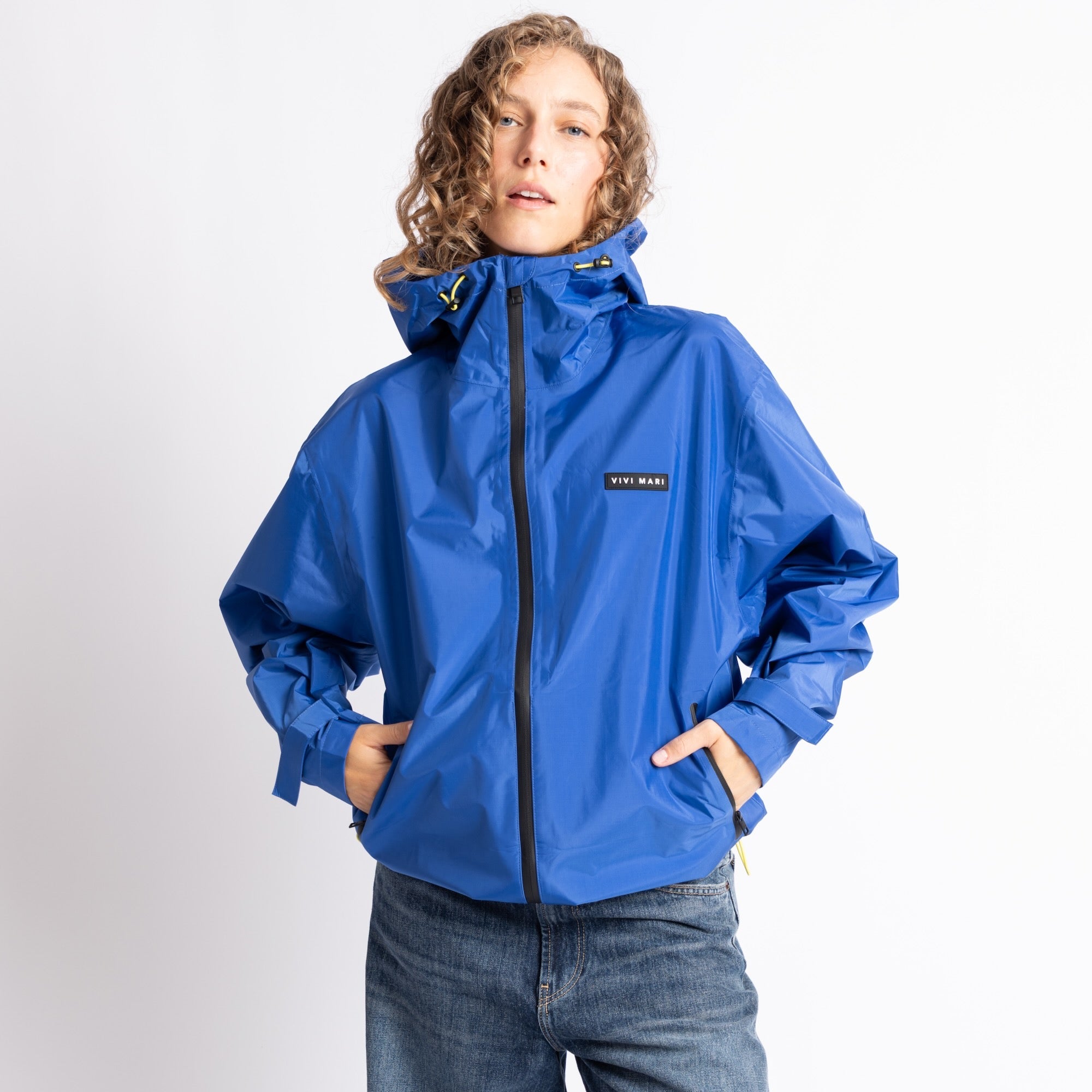 Rain Jacket solid blue - VIVI MARI