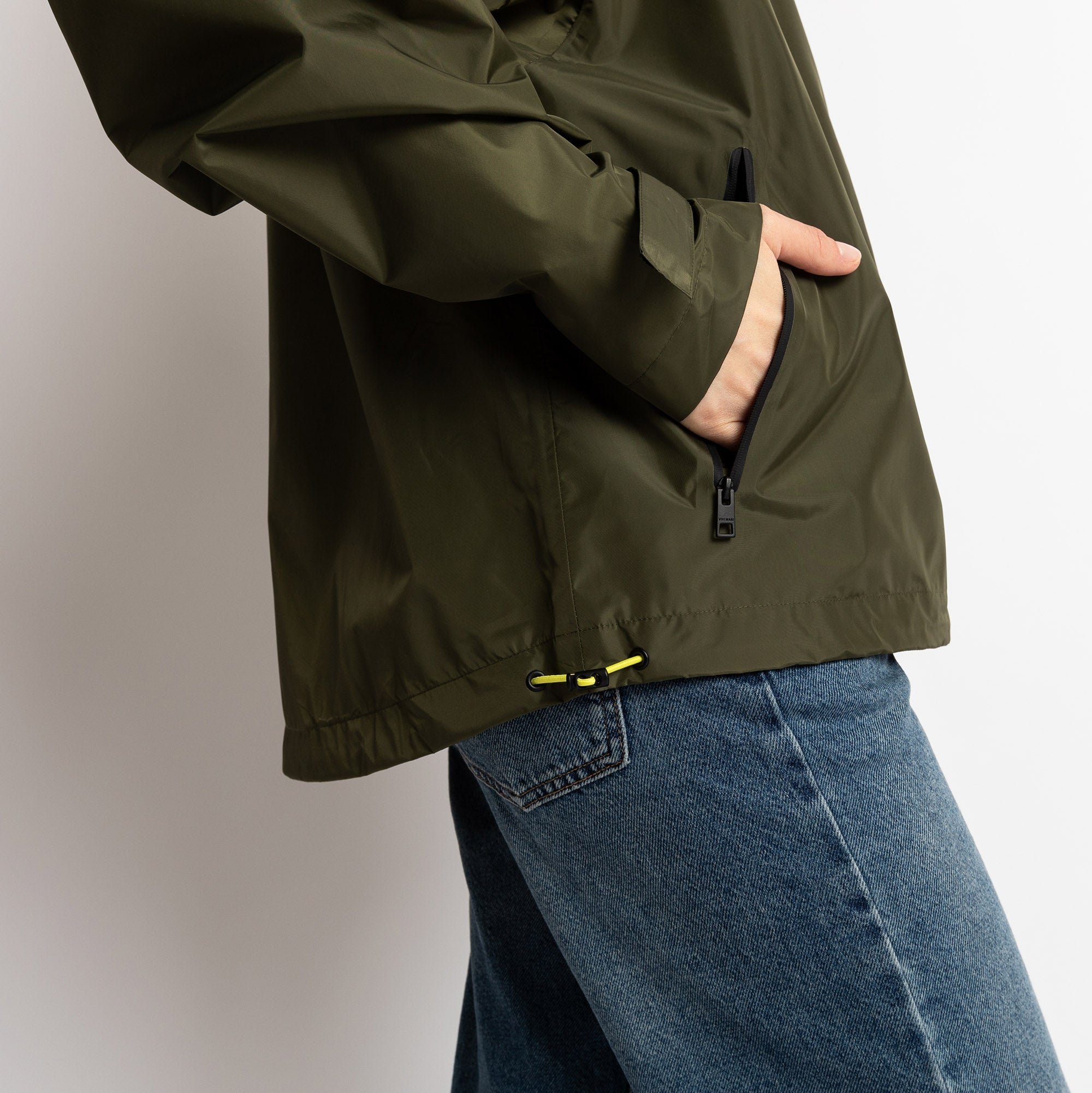 Rain Jacket solid olive - VIVI MARI