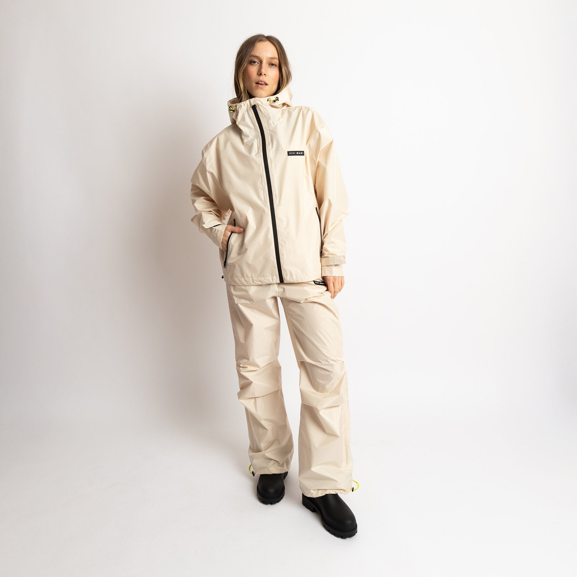 Rain Jacket solid sand - VIVI MARI