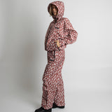 Rain Pants drops mauve/white - VIVI MARI