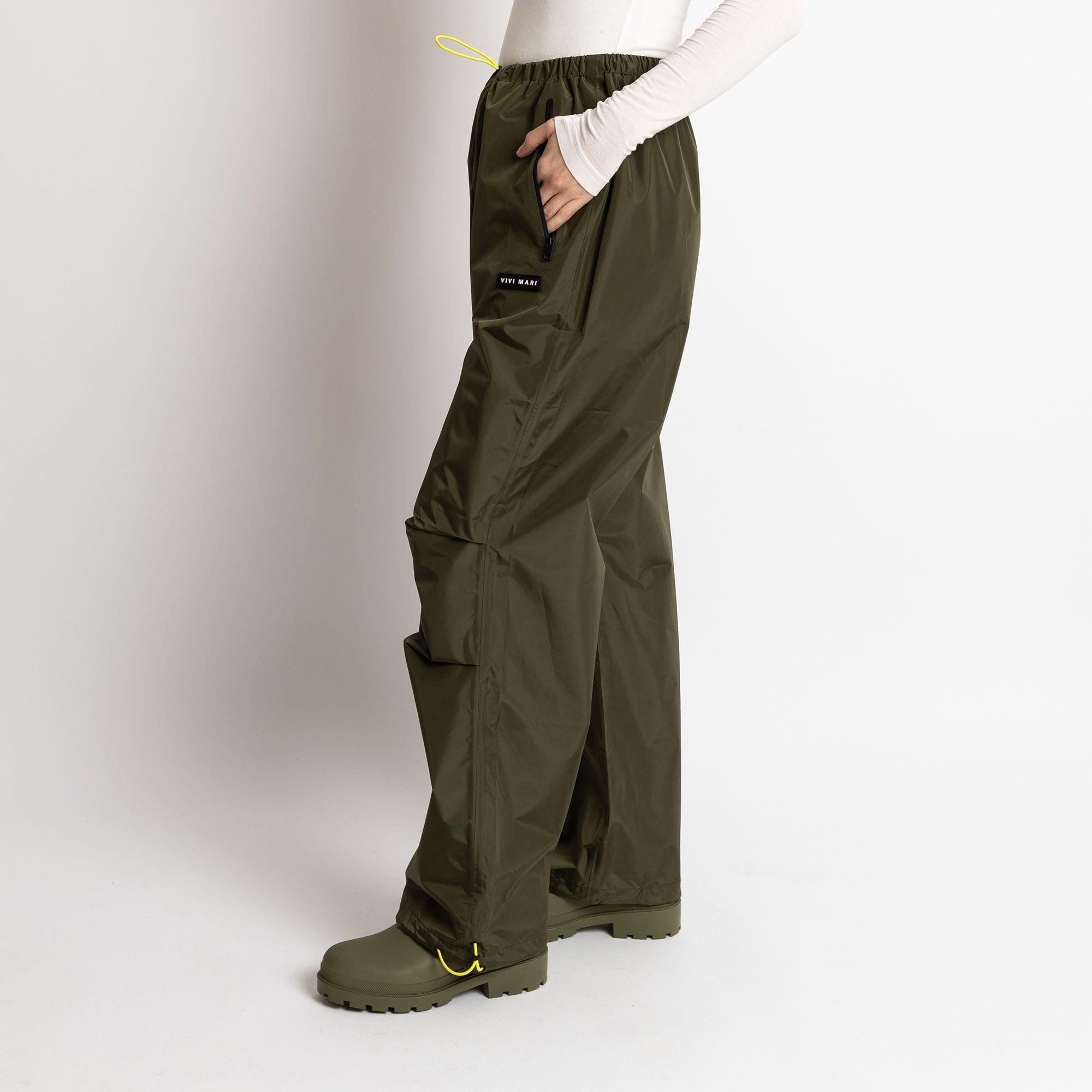 Rain Pants solid olive - VIVI MARI