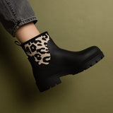 Rainboots short black/leo black - sand - VIVI MARI