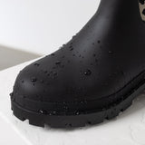 Rainboots short black/leo black - sand - VIVI MARI