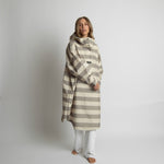Raincoat bold stripes mushroom/sand - VIVI MARI