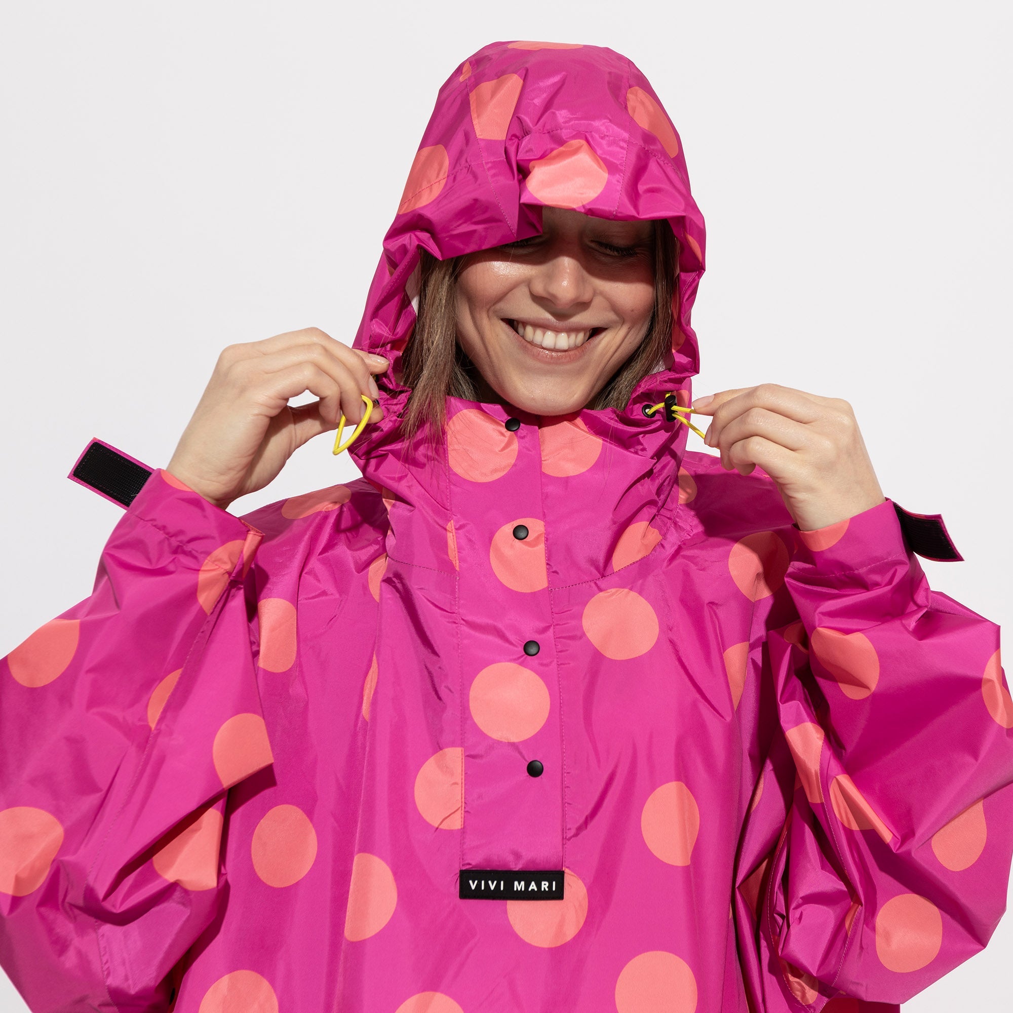 Raincoat dots magenta/peach - VIVI MARI