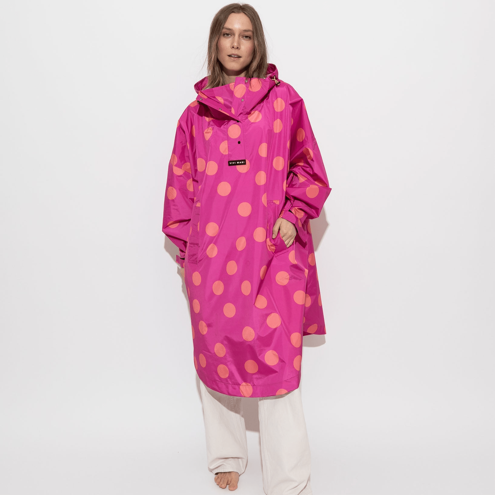 Raincoat dots magenta/peach - VIVI MARI