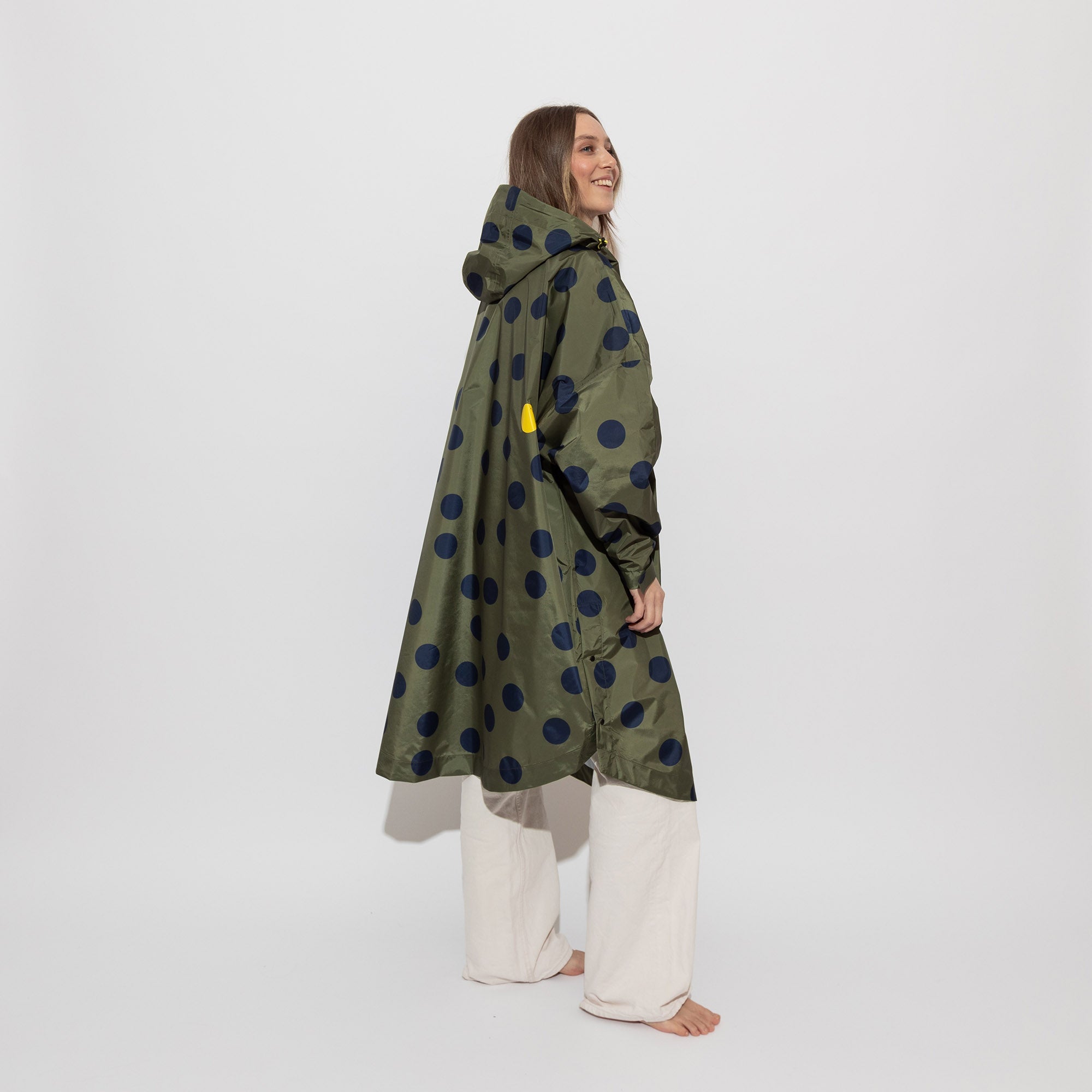 Raincoat dots olive/navy - VIVI MARI