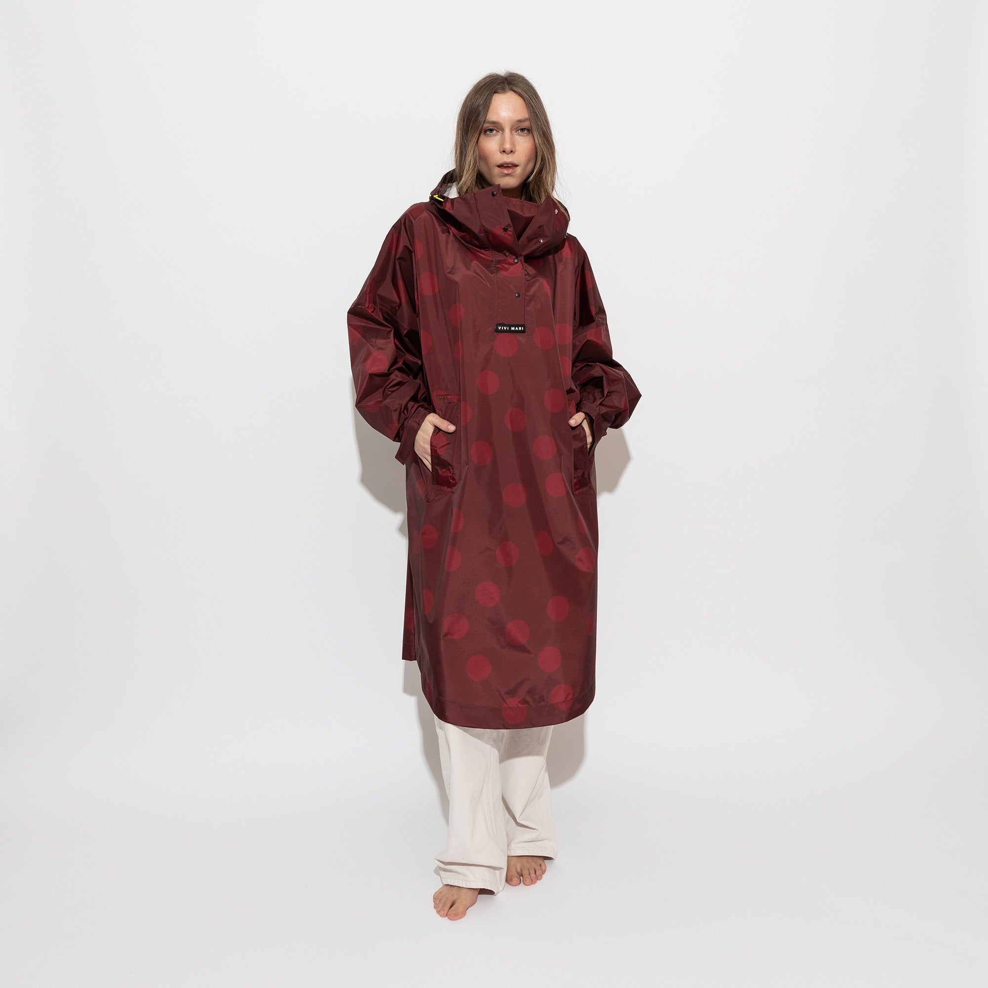 Raincoat dots wine red/red - VIVI MARI