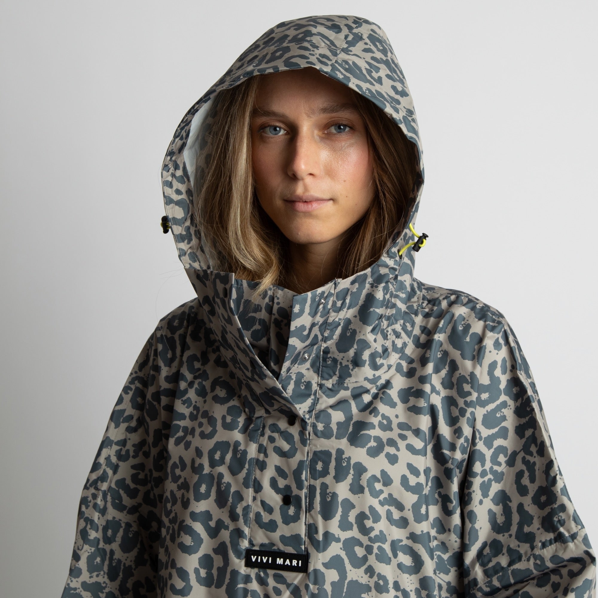 Raincoat leo splashes dark grey/mushroom - VIVI MARI