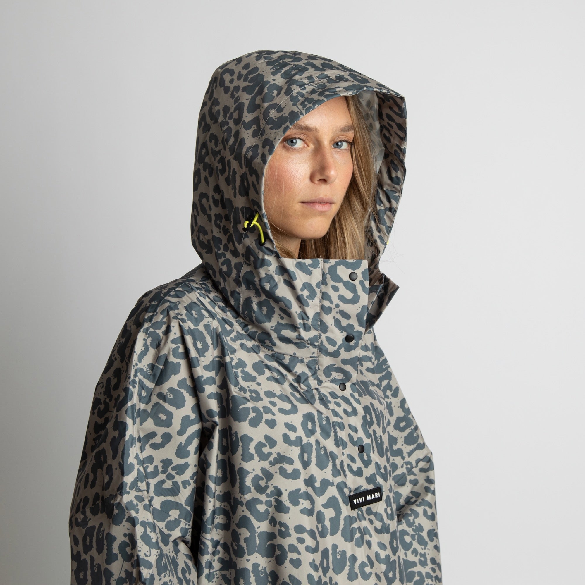 Raincoat leo splashes dark grey/mushroom - VIVI MARI