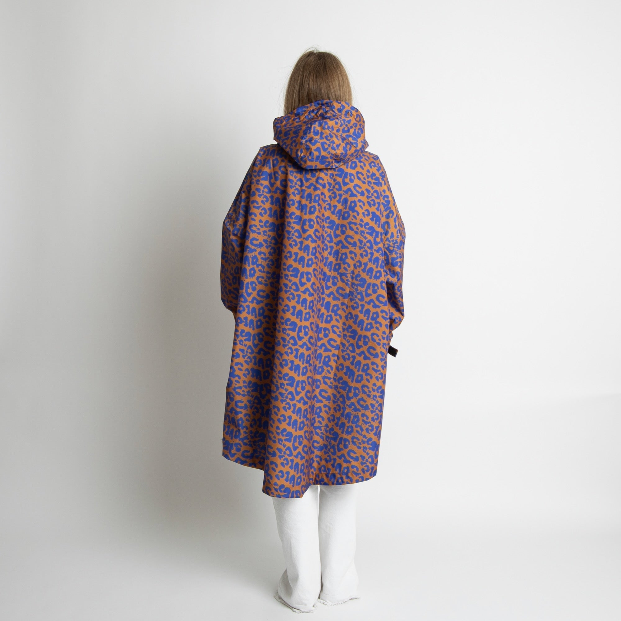 Raincoat leo splashes electric blue/caramel - VIVI MARI