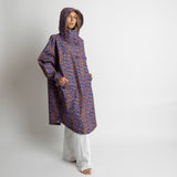 Raincoat leo splashes electric blue/caramel - VIVI MARI