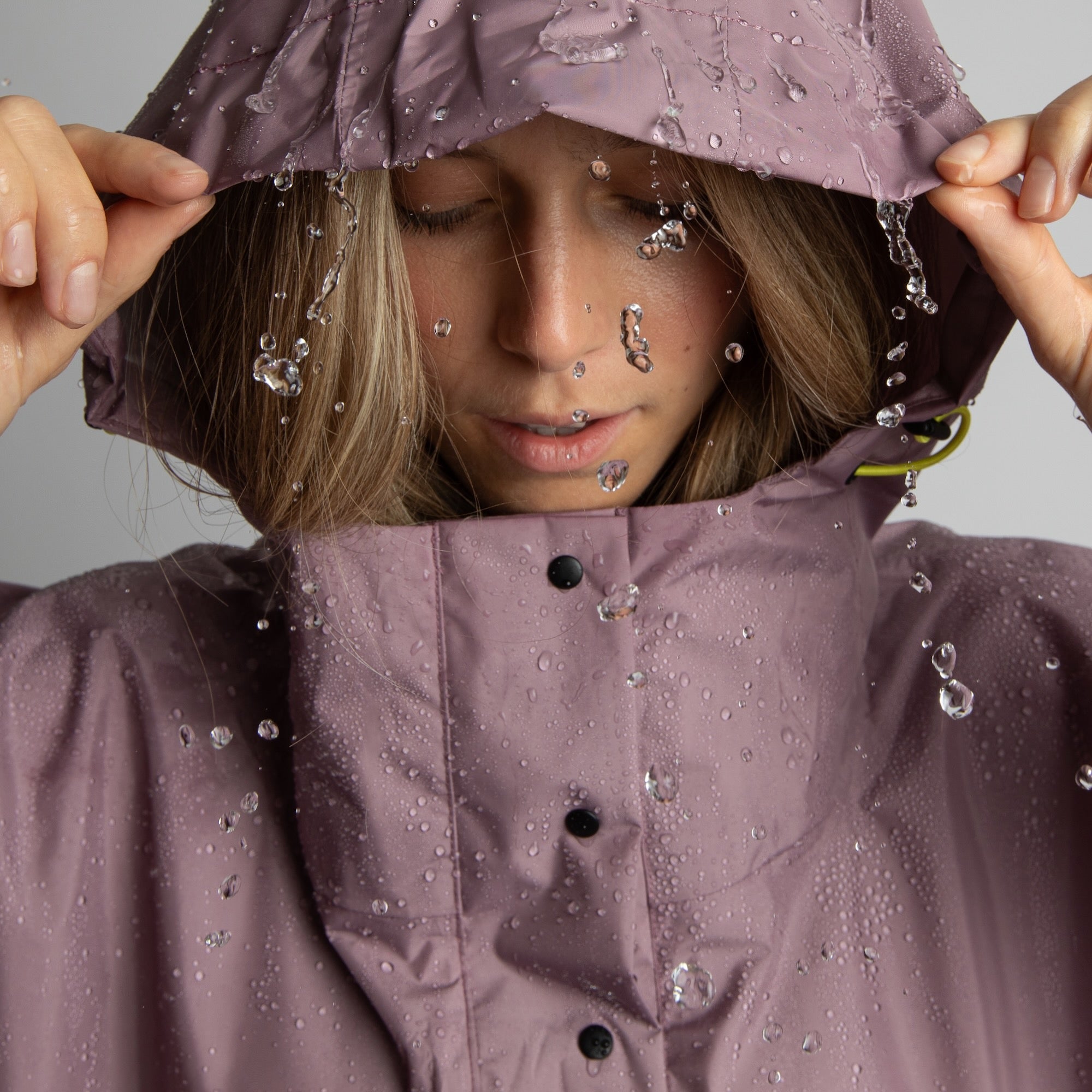 Raincoat solid ash plum - VIVI MARI