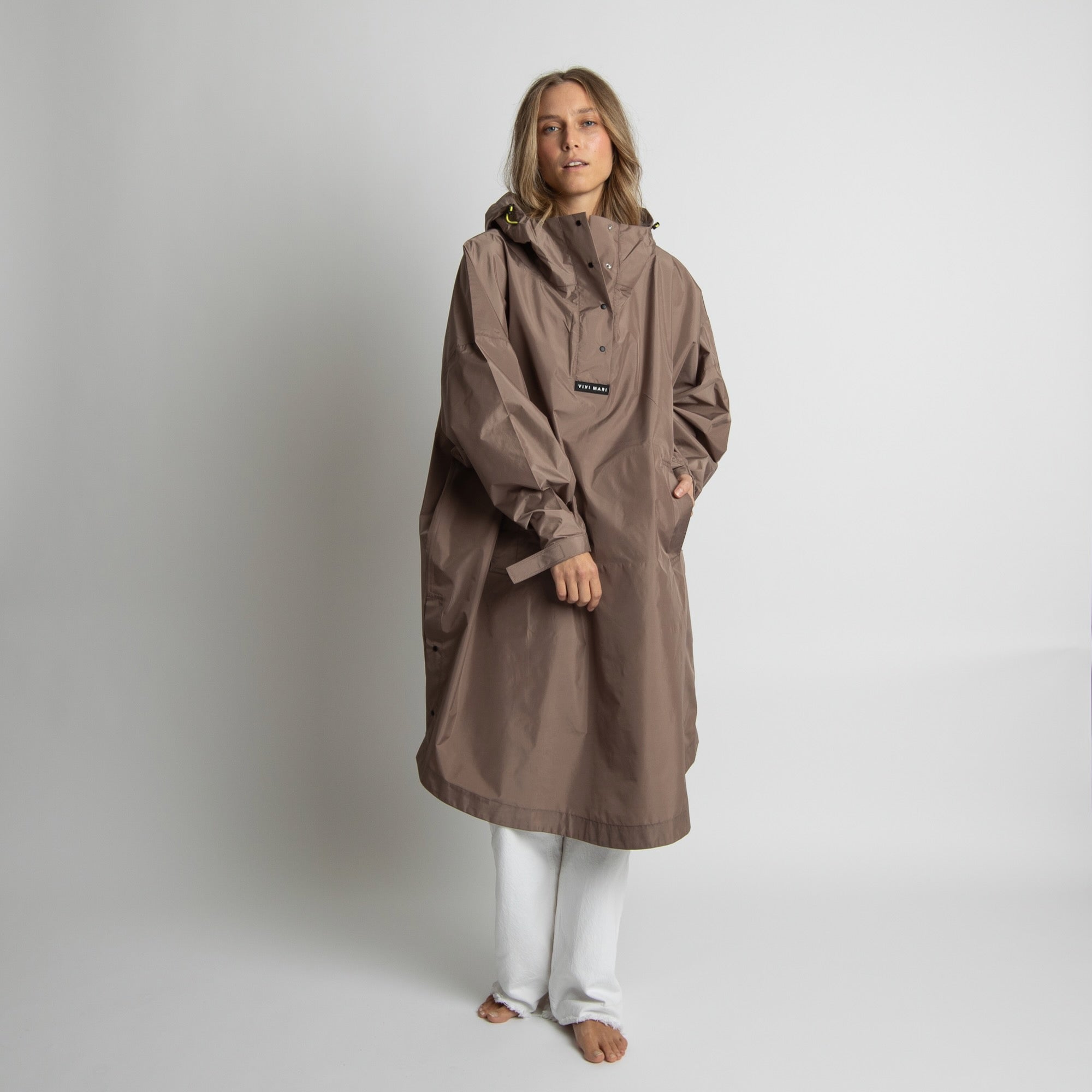 Raincoat solid dark mushroom - VIVI MARI