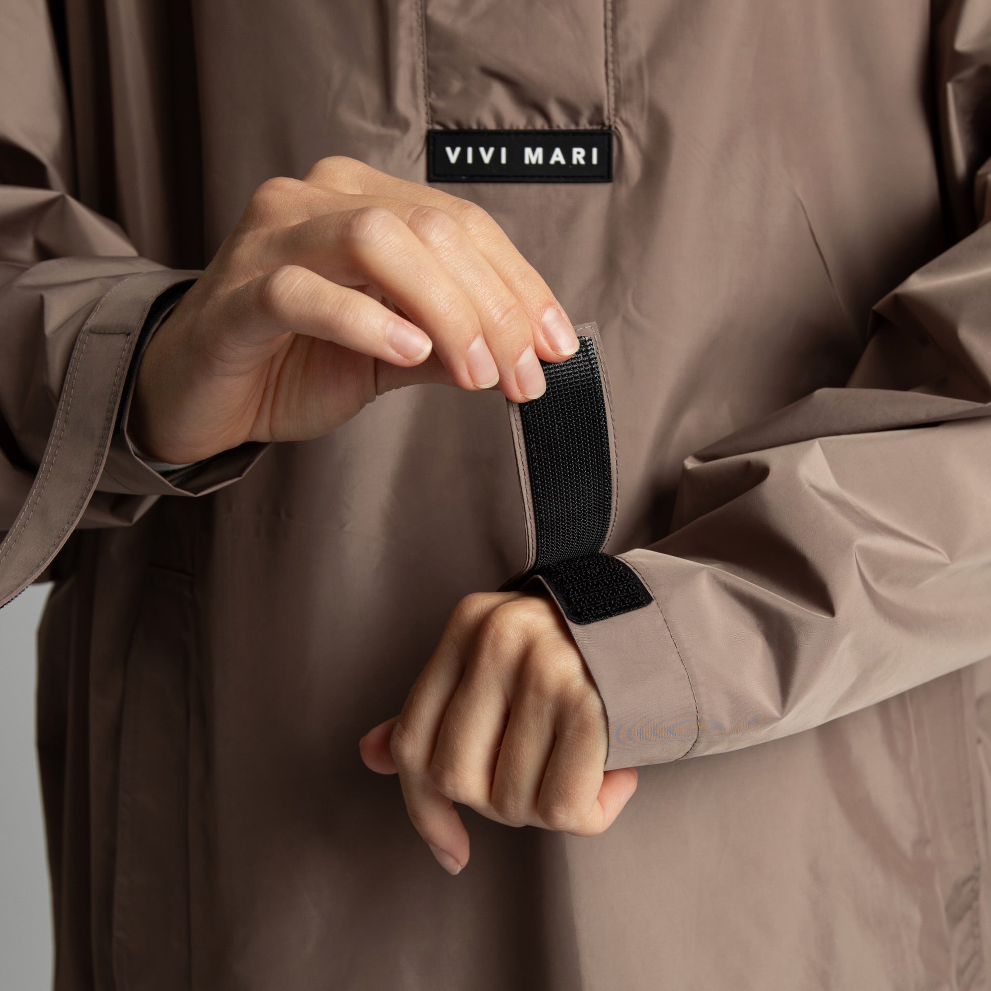 Raincoat solid dark mushroom - VIVI MARI