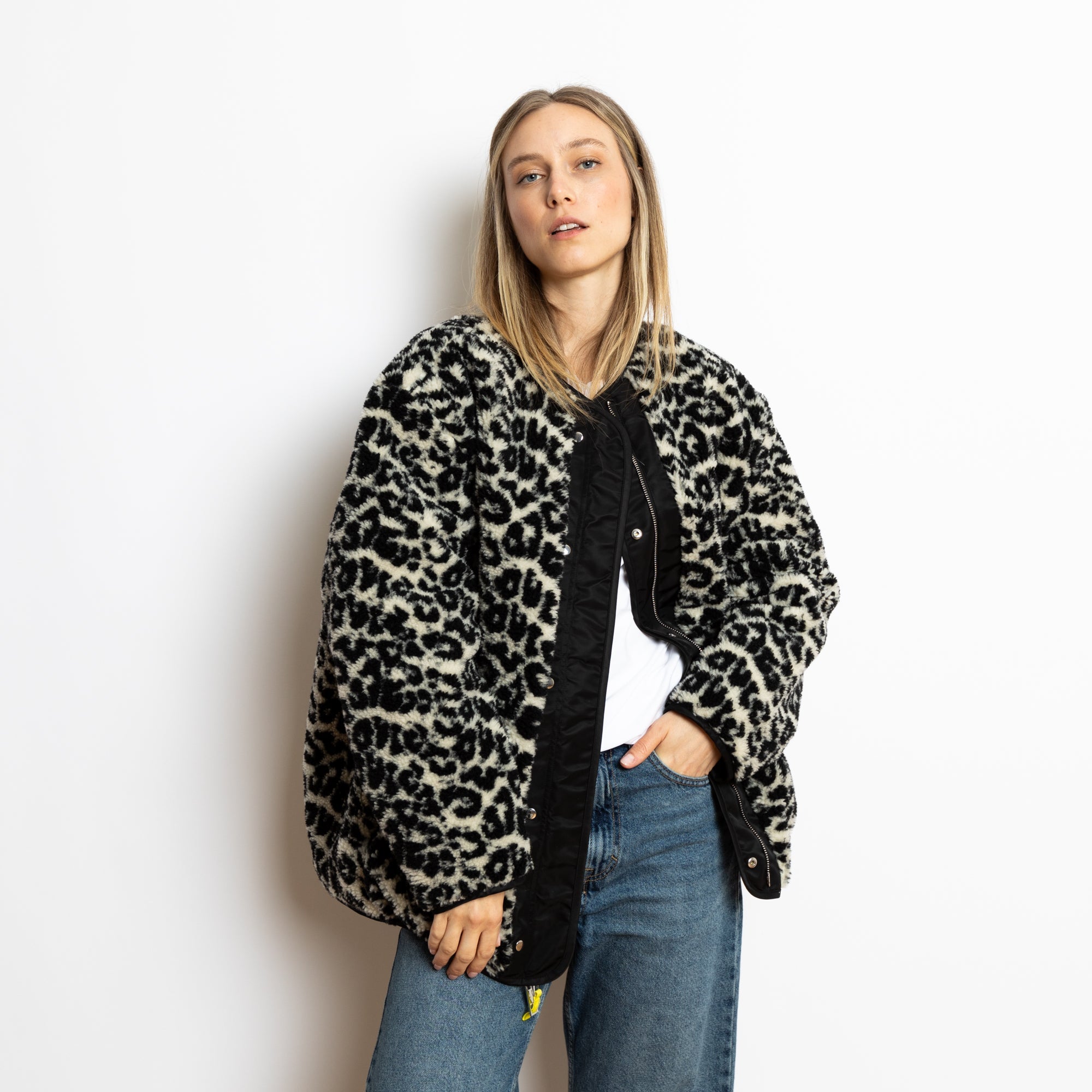 Reversible Bomber Jacket - black/leo black - sand - VIVI MARI