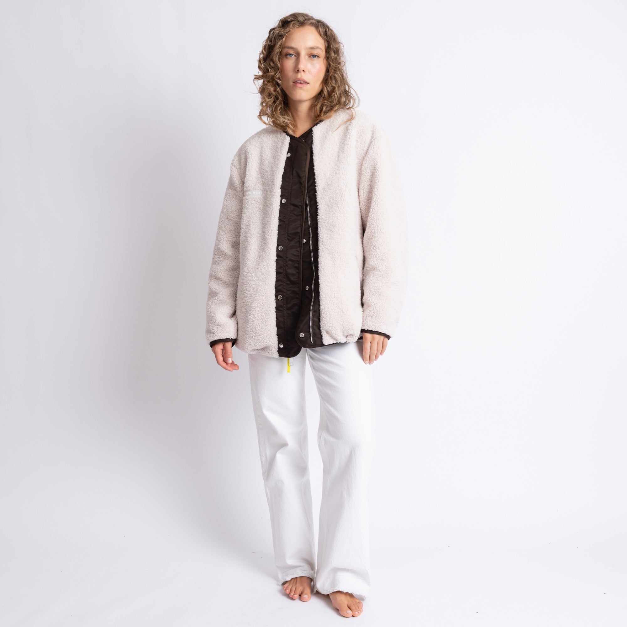 Reversible Bomber Jacket - chocolate/sand - VIVI MARI