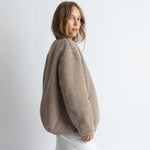 Reversible Bomber Jacket - dark mushroom/mushroom - VIVI MARI