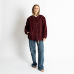 Reversible Bomber Jacket - wine red/sand - VIVI MARI