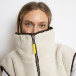 Reversible Bomber Vest - chocolate/sand - VIVI MARI