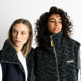 Reversible Bomber Vest - navy/leo navy - olive - VIVI MARI