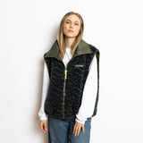 Reversible Bomber Vest - olive/leo navy - olive - VIVI MARI