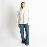 Reversible Bomber Vest - pale olive/sand - VIVI MARI