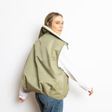 Reversible Bomber Vest - pale olive/sand - VIVI MARI