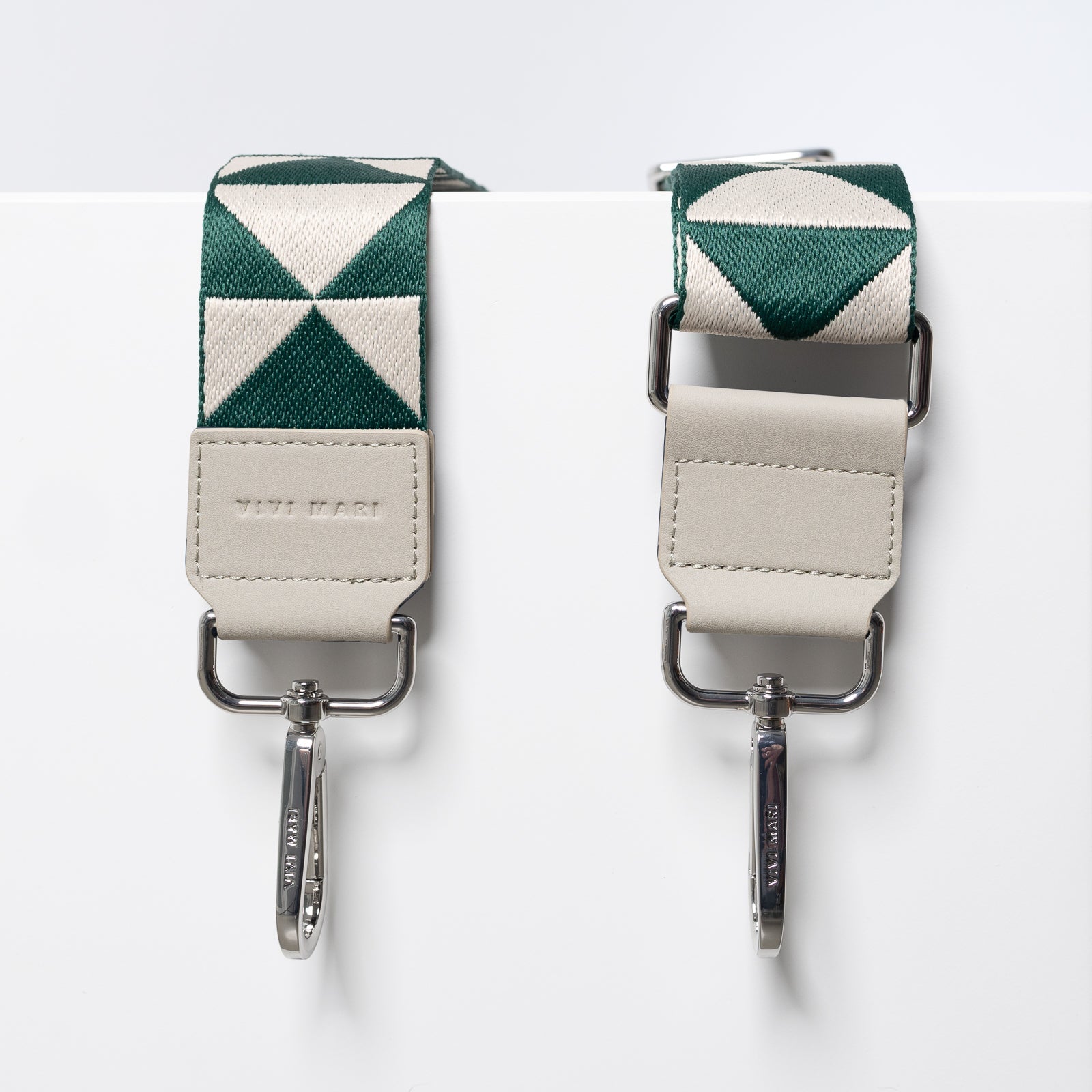 strap triangles green/sand - stone - VIVI MARI