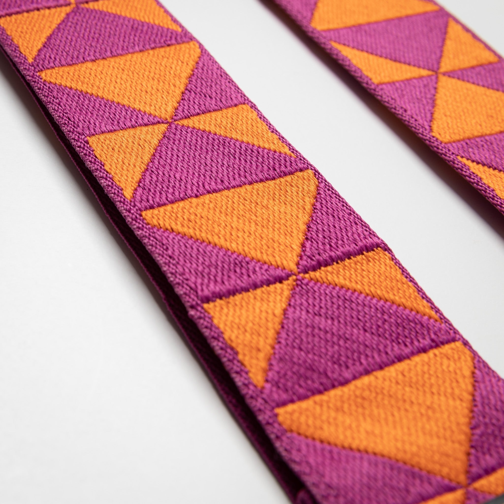 strap triangles magenta/orange - navy - VIVI MARI