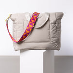 strap triangles magenta/orange - stone - VIVI MARI