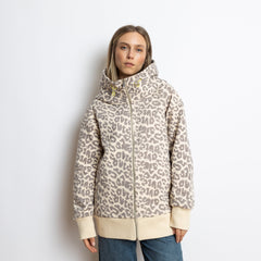 Sweat Jacket hoodie - leo splashes grey/sand - VIVI MARI