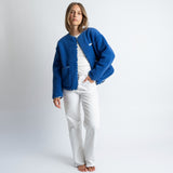 Teddy Fleece Jacket - blue - VIVI MARI