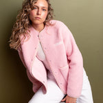 Teddy Fleece Jacket - candy pale pink - VIVI MARI