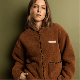Teddy Fleece Jacket - caramel - VIVI MARI